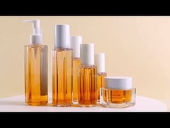 Luxo 100ml 120ml 200ml embalagem cosmética plástico hexagonal loção frasco com bomba de spray de névoa corporal