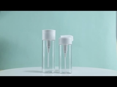 Botelha PET Cosmética 100ml 120ml 400ml Botelha de Remover de Maquiagem com Top Flat Round