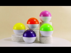 Grátis 50 ml frasco para esfregar manteiga corporal recipiente em forma de bola vazia frasco de creme facial de flor de gelo 50g pele