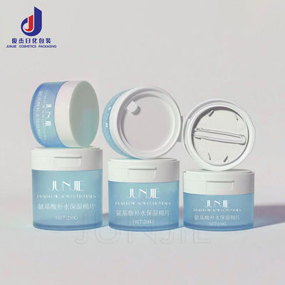 Recipientes de cosméticos de PET recarregáveis para cremes de cuidados com a pele frascos de 150 g 200 g 250 g Tamanhos