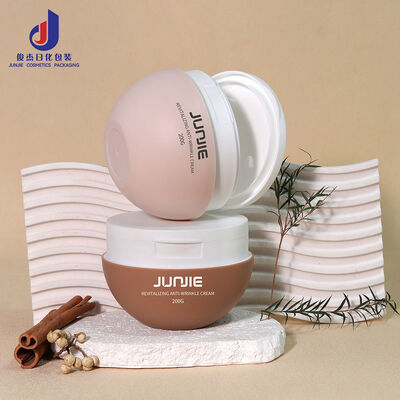 Preço de fábrica Plastic PP 200g frascos cosméticos com Flip Top Cap Facial Body Scrub Toner Toalhas de algodão recipiente com pinça